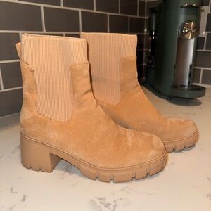 Tan Suede Ankle Boots